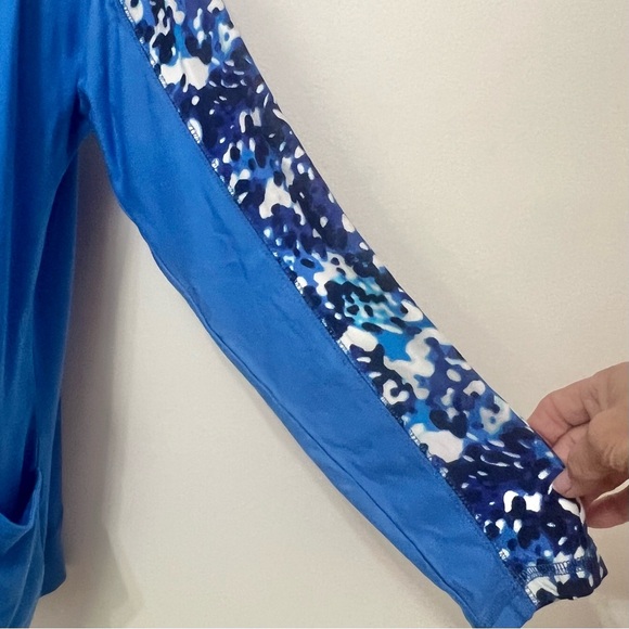 Isaac Mizrahi Live Soho Baby French Terry Open Front Cardigan - Picture 6 of 12